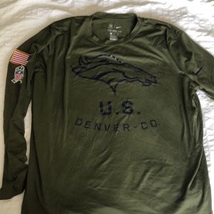 Denver Broncos Nike Salute to Service Long Sleeve Dri-Fit